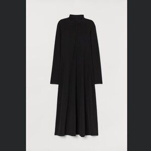 H&M mockneck jersey dress XS